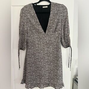 We’re All Pretty Girls Purple and Grey Floral Dress